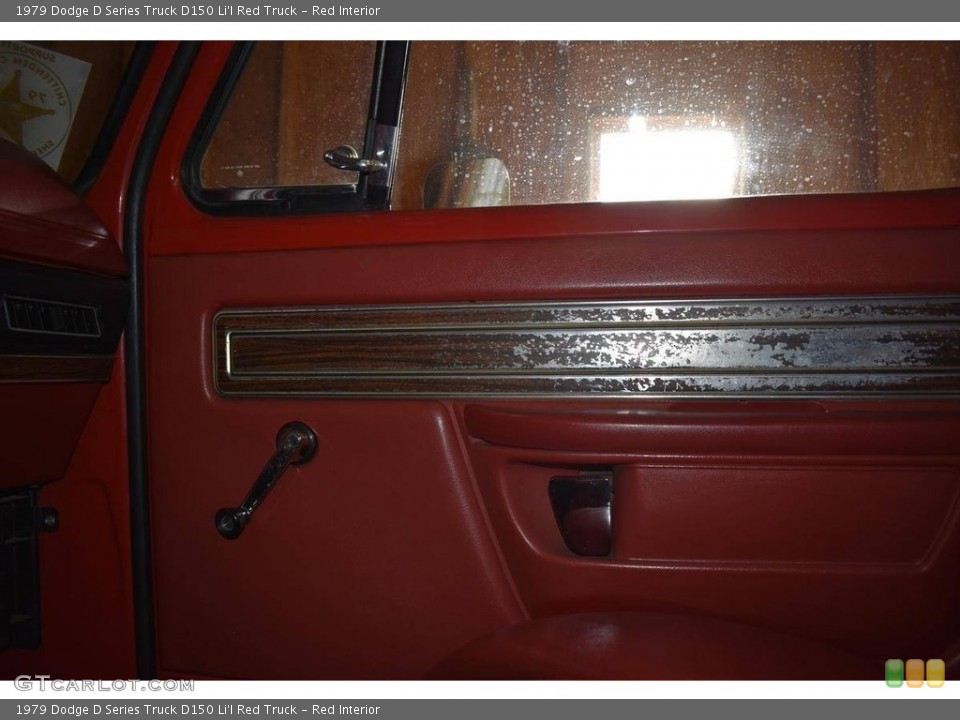 Red Interior Door Panel for the 1979 Dodge D Series Truck D150 Li'l Red Truck #138732993
