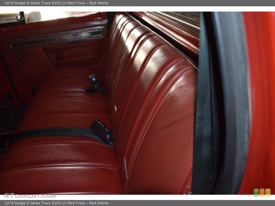 Red Interior Front Seat for the 1979 Dodge D Series Truck D150 Li'l Red Truck #138733009