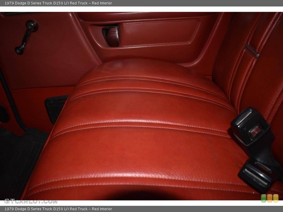 Red Interior Front Seat for the 1979 Dodge D Series Truck D150 Li'l Red Truck #138733026