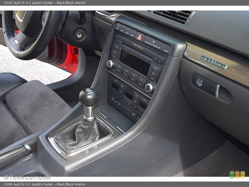 Black/Black Interior Controls for the 2008 Audi S4 4.2 quattro Sedan #138733488