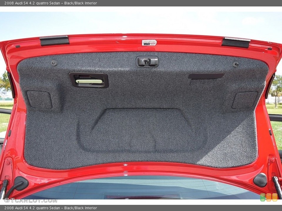 Black/Black Interior Trunk for the 2008 Audi S4 4.2 quattro Sedan #138733590