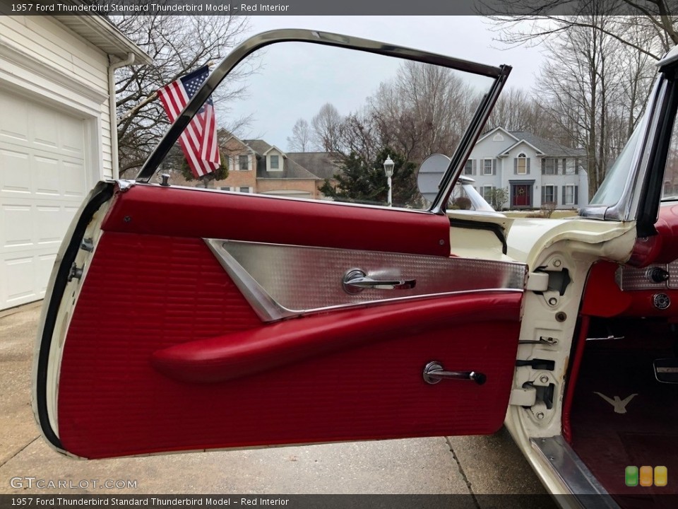 Red Interior Door Panel for the 1957 Ford Thunderbird  #138733758