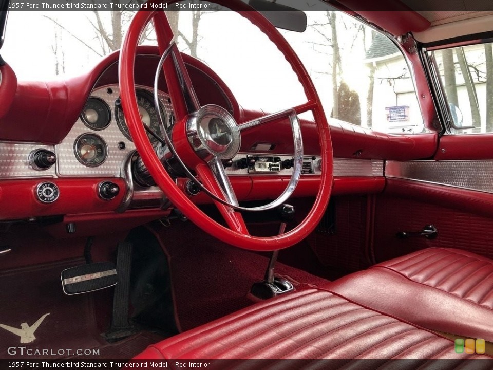 Red Interior Dashboard for the 1957 Ford Thunderbird  #138733773