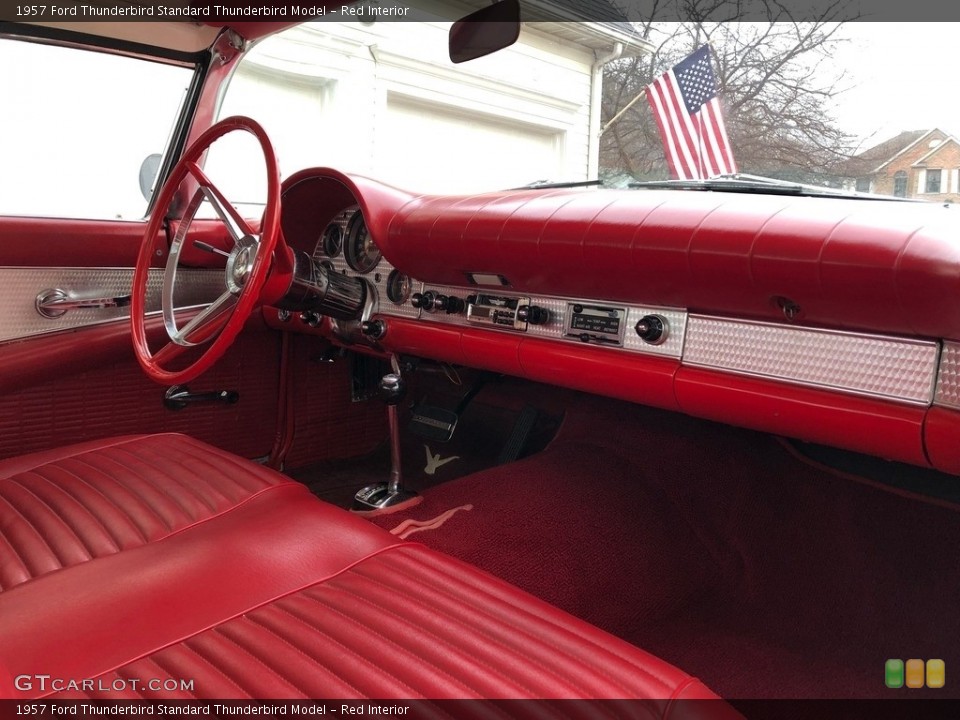 Red Interior Dashboard for the 1957 Ford Thunderbird  #138733842