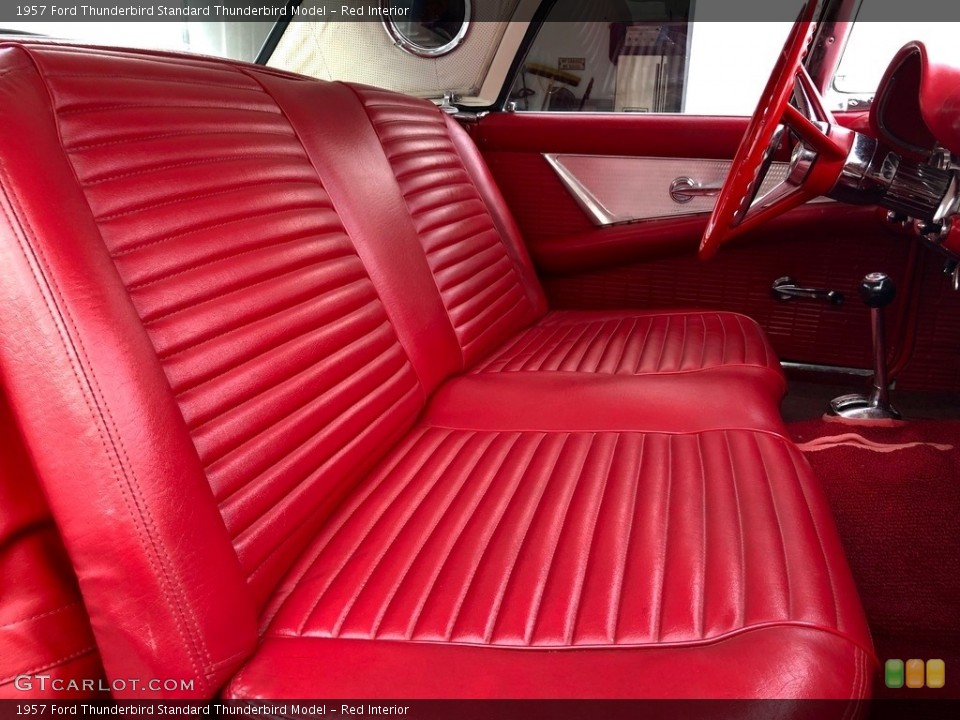 Red Interior Front Seat for the 1957 Ford Thunderbird  #138733861
