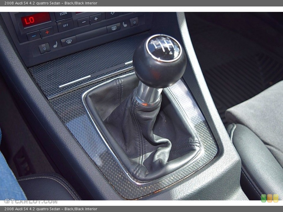 Black/Black Interior Transmission for the 2008 Audi S4 4.2 quattro Sedan #138733893