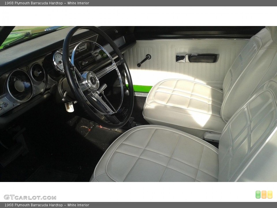 White Interior Photo for the 1968 Plymouth Barracuda Hardtop #138734196