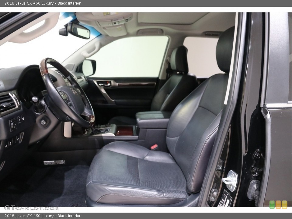 Black Interior Front Seat for the 2018 Lexus GX 460 Luxury #138736612