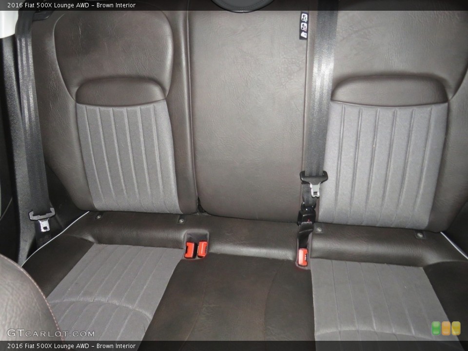 Brown Interior Rear Seat for the 2016 Fiat 500X Lounge AWD #138737157