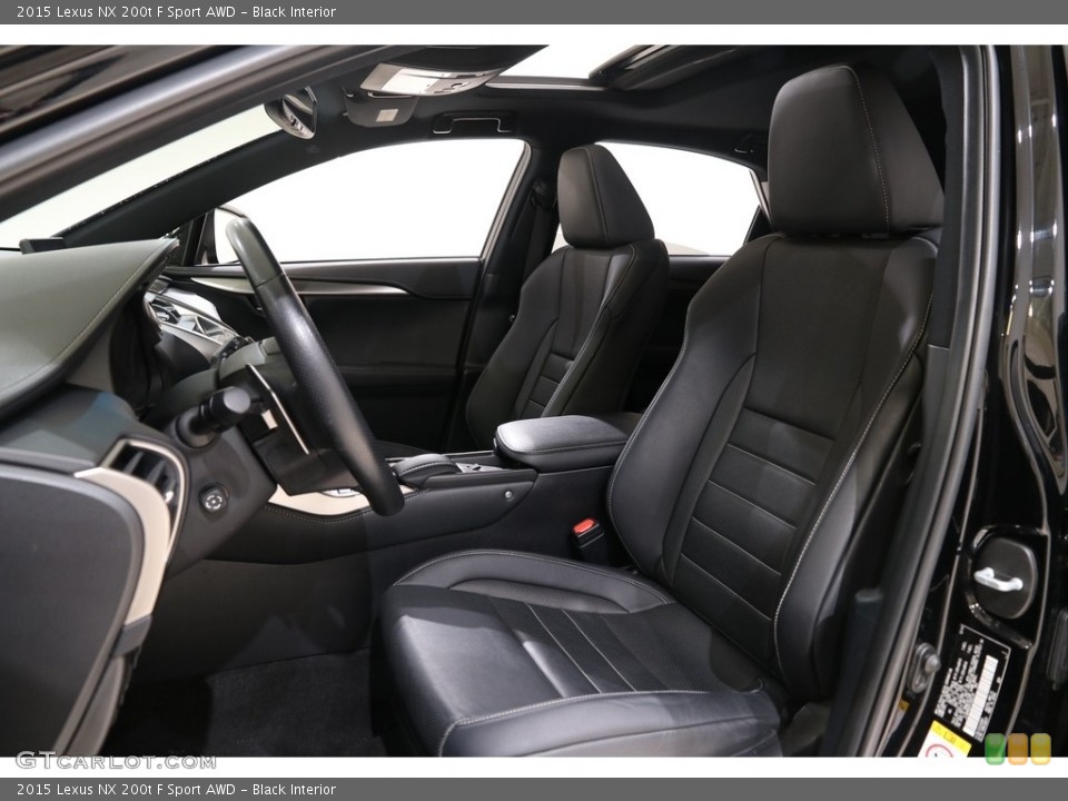 Black Interior Front Seat for the 2015 Lexus NX 200t F Sport AWD #138737757