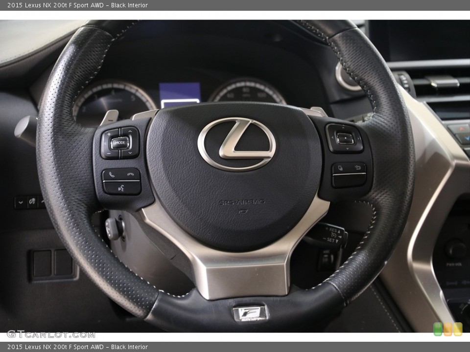 Black Interior Steering Wheel for the 2015 Lexus NX 200t F Sport AWD #138737796