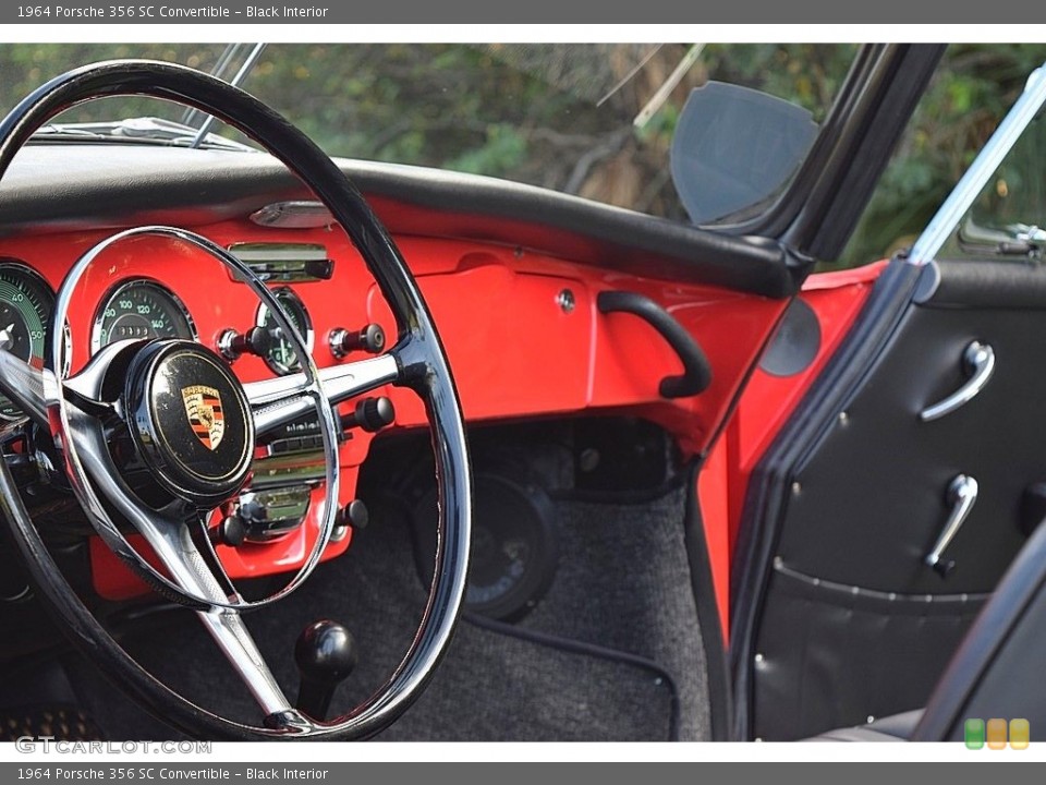 Black Interior Dashboard for the 1964 Porsche 356 SC Convertible #138737853