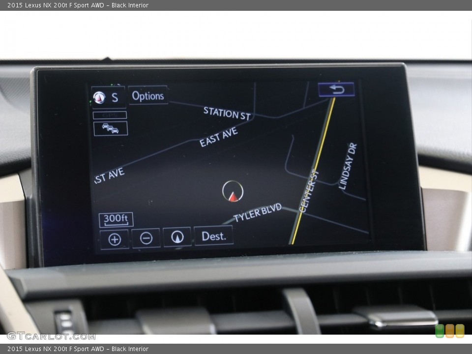 Black Interior Navigation for the 2015 Lexus NX 200t F Sport AWD #138737886