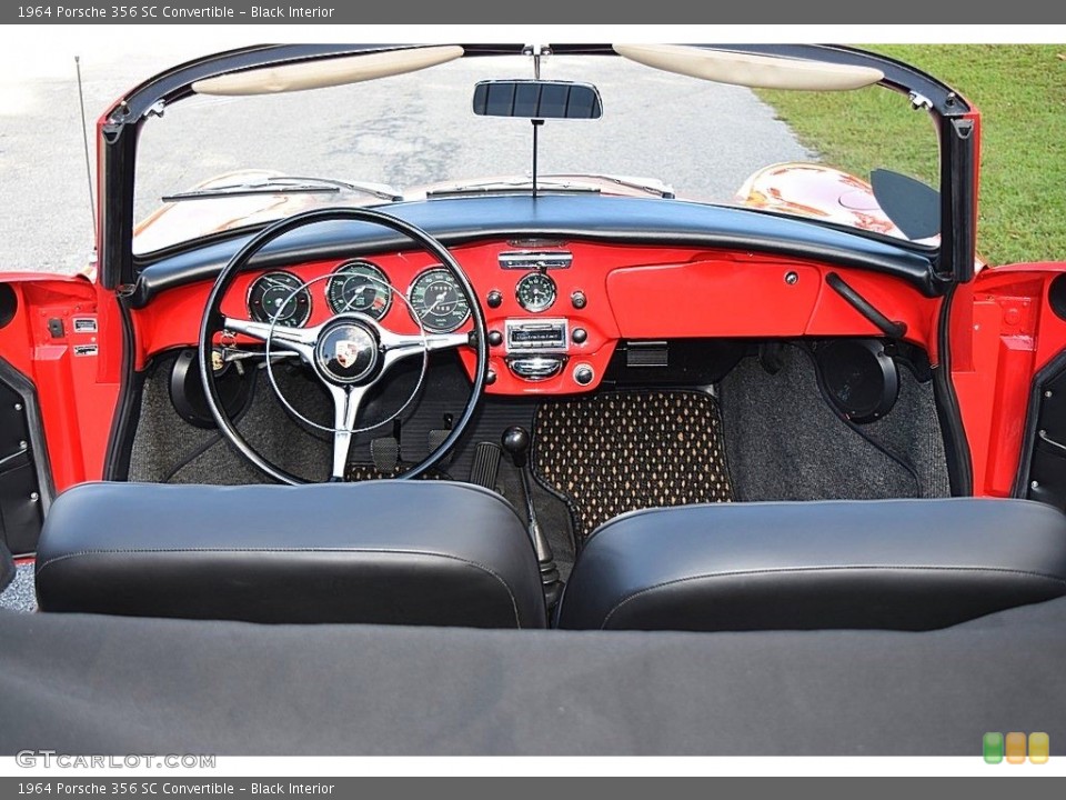 Black Interior Dashboard for the 1964 Porsche 356 SC Convertible #138737934