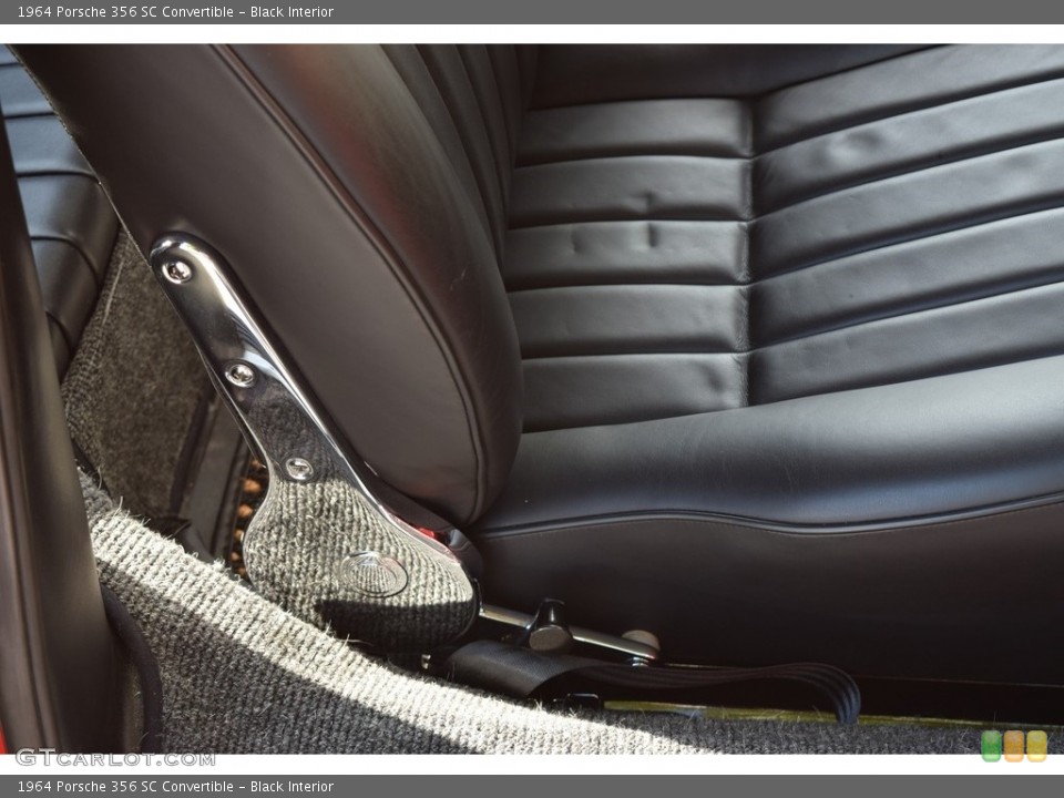 Black 1964 Porsche 356 Interiors
