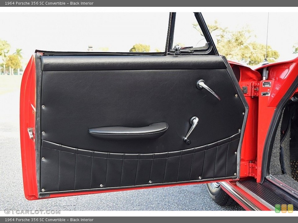Black Interior Door Panel for the 1964 Porsche 356 SC Convertible #138738021
