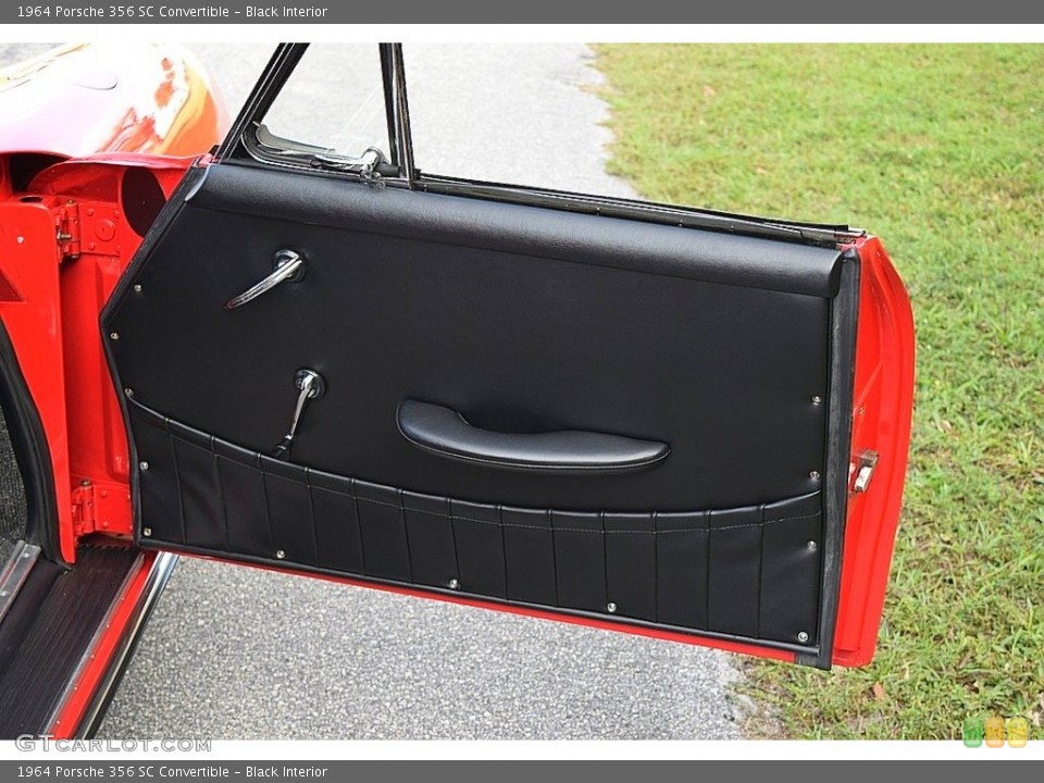 Black Interior Door Panel for the 1964 Porsche 356 SC Convertible #138738042