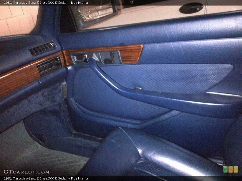Blue Interior Door Panel for the 1981 Mercedes-Benz E Class 300 D Sedan #138738492