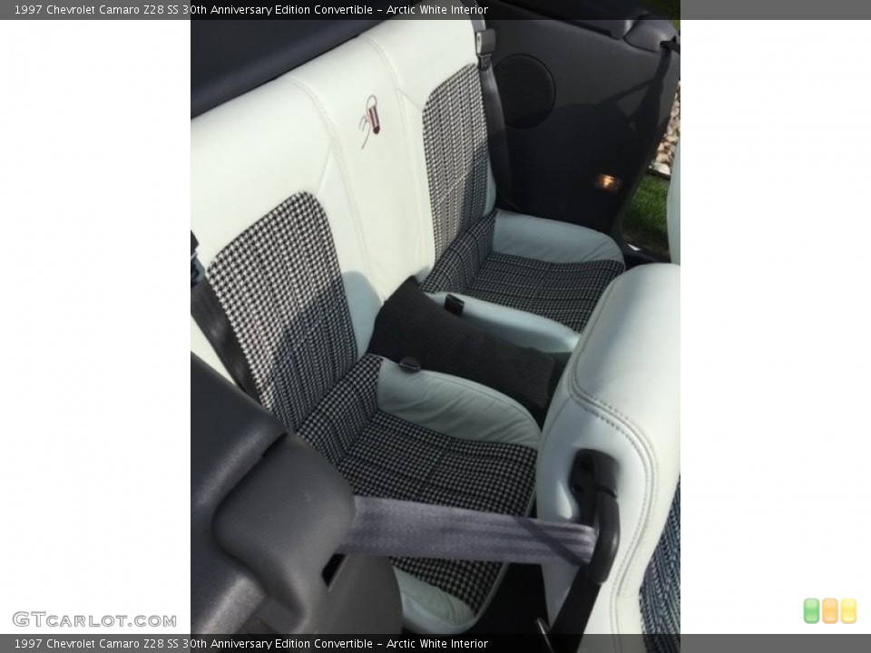 Arctic White Interior Rear Seat for the 1997 Chevrolet Camaro Z28 SS 30th Anniversary Edition Convertible #138738639