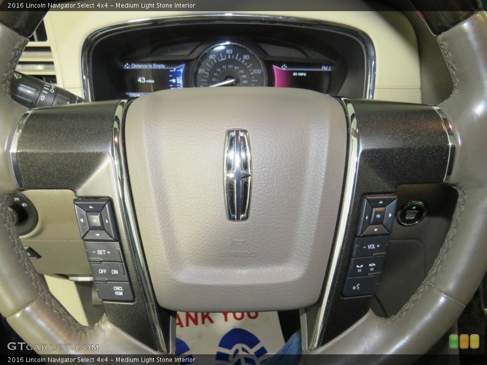 Medium Light Stone Interior Steering Wheel for the 2016 Lincoln Navigator Select 4x4 #138739407