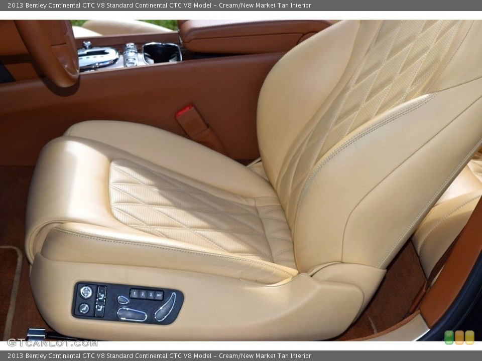 Cream/New Market Tan Interior Front Seat for the 2013 Bentley Continental GTC V8  #138739437