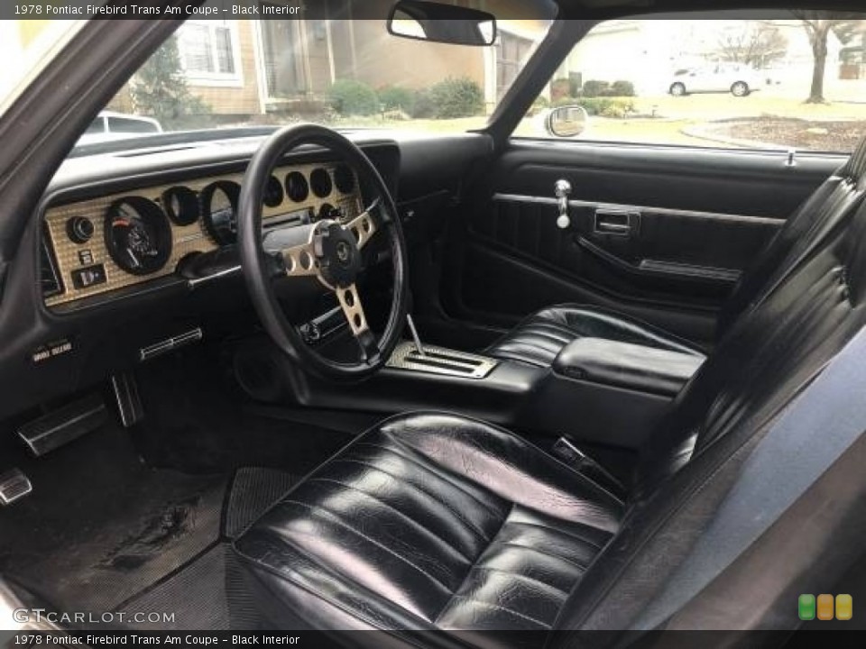 Black Interior Photo for the 1978 Pontiac Firebird Trans Am Coupe #138739476