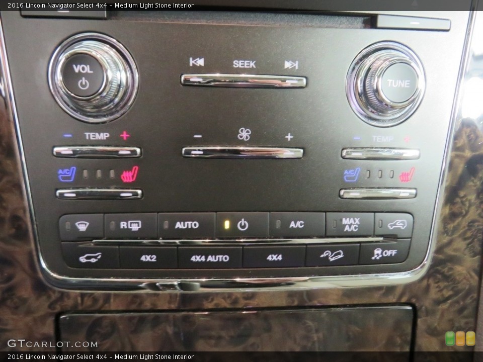 Medium Light Stone Interior Controls for the 2016 Lincoln Navigator Select 4x4 #138739479