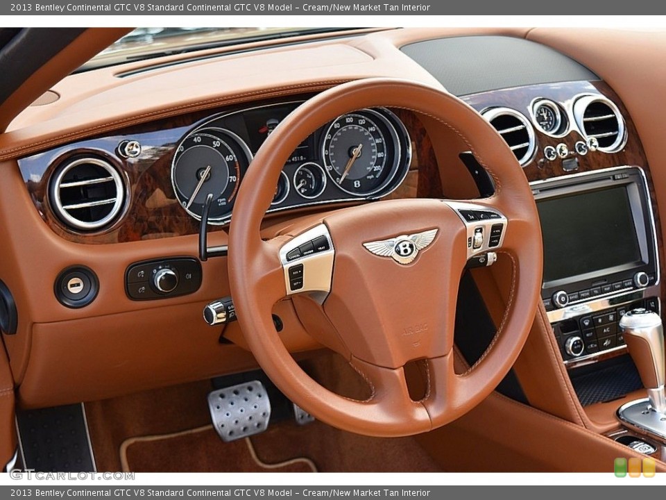 Cream/New Market Tan Interior Steering Wheel for the 2013 Bentley Continental GTC V8  #138739506
