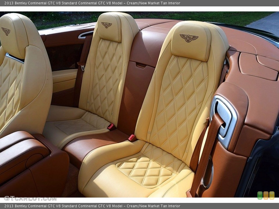 Cream/New Market Tan Interior Rear Seat for the 2013 Bentley Continental GTC V8  #138739536