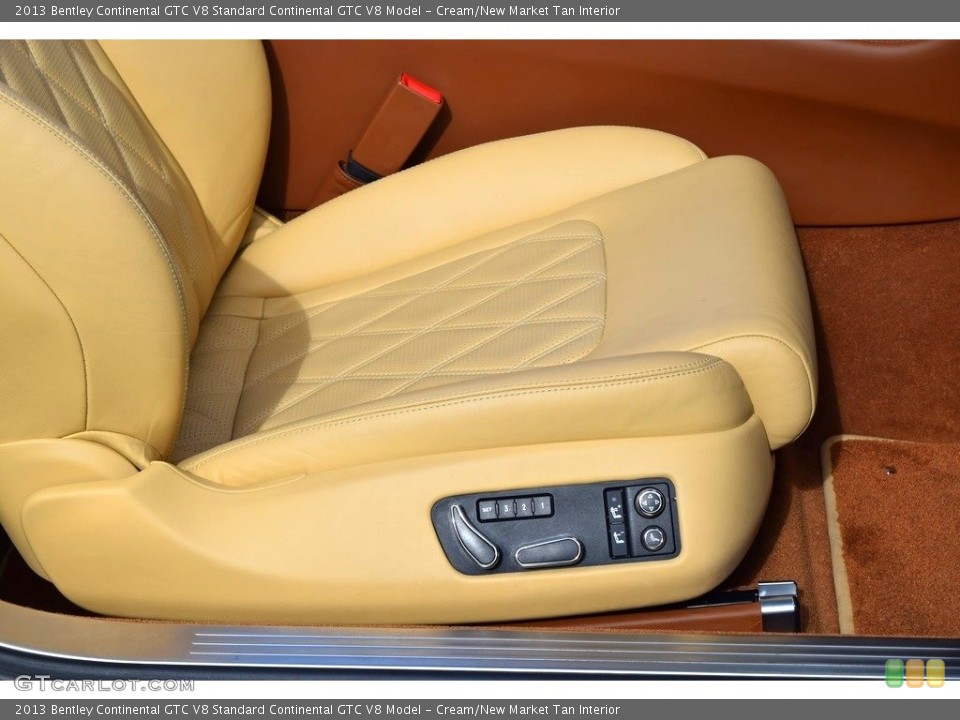 Cream/New Market Tan Interior Front Seat for the 2013 Bentley Continental GTC V8  #138739629