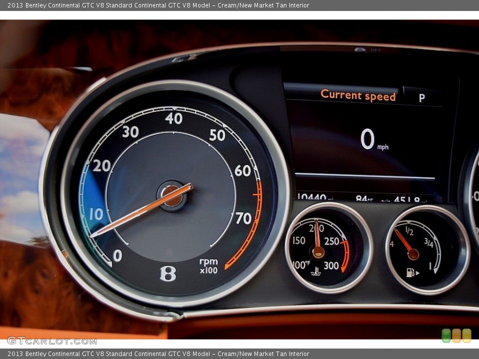 Cream/New Market Tan Interior Gauges for the 2013 Bentley Continental GTC V8  #138739806