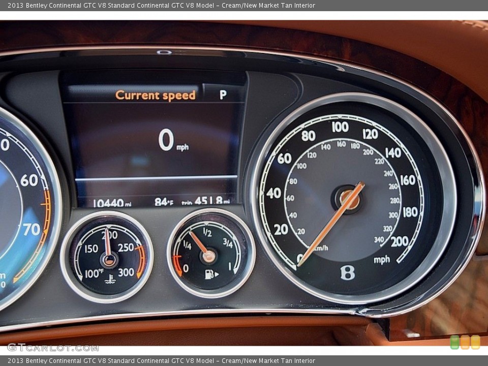 Cream/New Market Tan Interior Gauges for the 2013 Bentley Continental GTC V8  #138739821