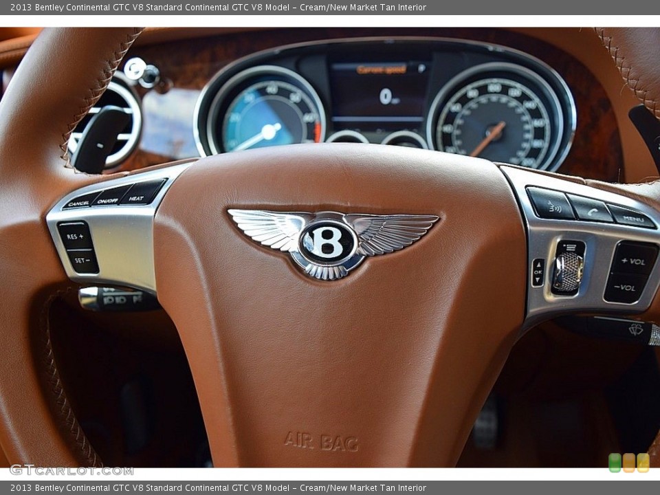 Cream/New Market Tan Interior Steering Wheel for the 2013 Bentley Continental GTC V8  #138739902