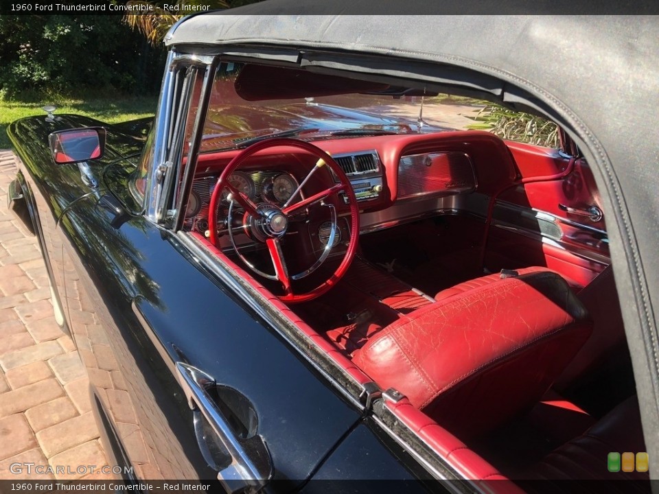 Red Interior Photo for the 1960 Ford Thunderbird Convertible #138740373