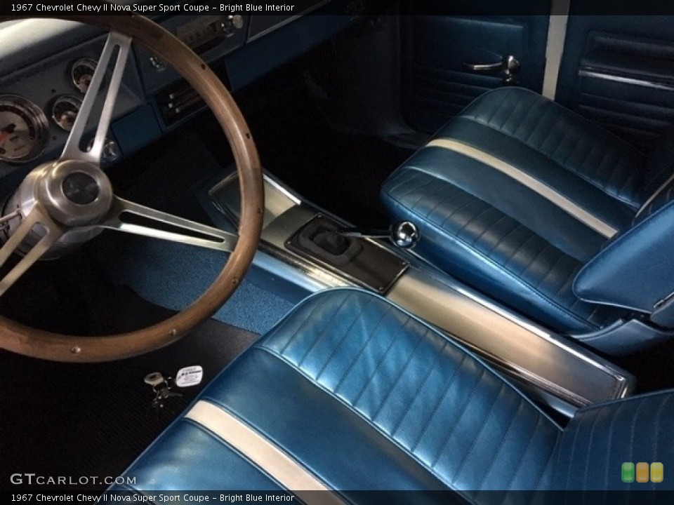 Bright Blue 1967 Chevrolet Chevy II Interiors