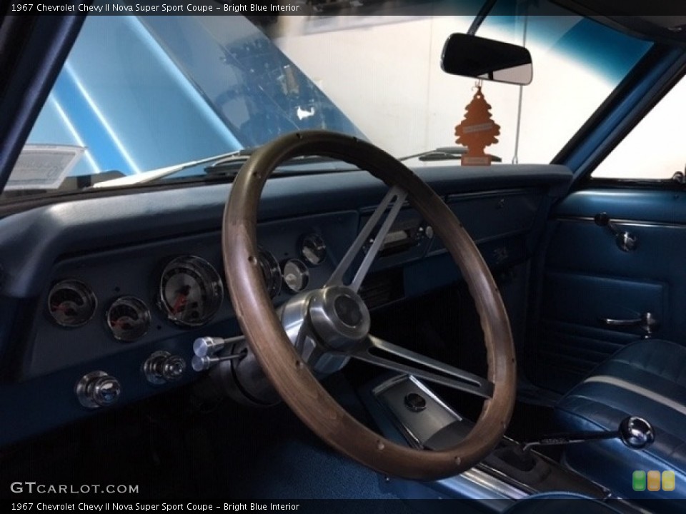 Bright Blue Interior Dashboard for the 1967 Chevrolet Chevy II Nova Super Sport Coupe #138740556