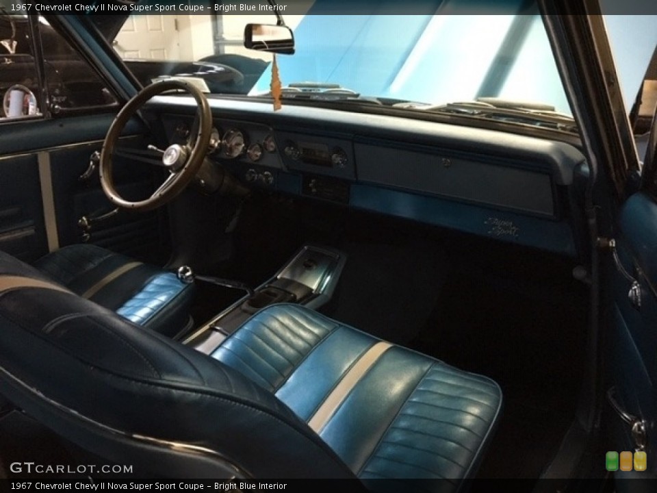 Bright Blue Interior Photo for the 1967 Chevrolet Chevy II Nova Super Sport Coupe #138740607