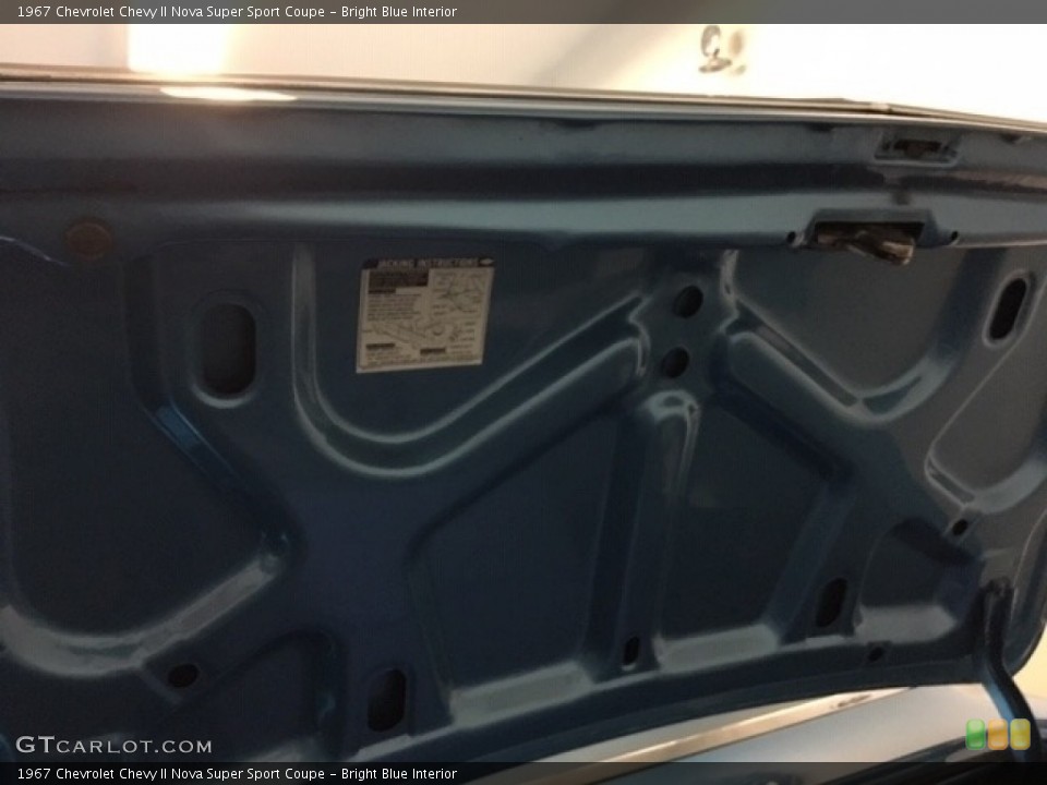 Bright Blue Interior Trunk for the 1967 Chevrolet Chevy II Nova Super Sport Coupe #138740703