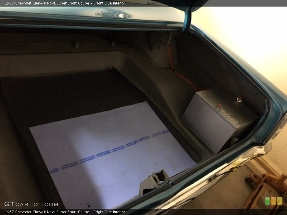 Bright Blue Interior Trunk for the 1967 Chevrolet Chevy II Nova Super Sport Coupe #138740721