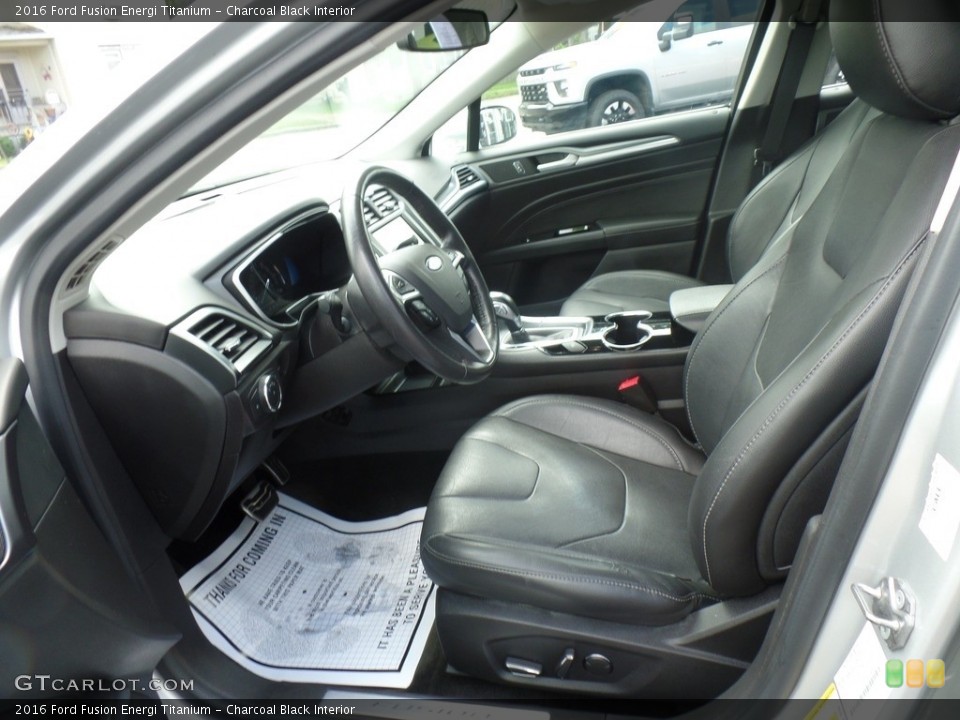 Charcoal Black Interior Front Seat for the 2016 Ford Fusion Energi Titanium #138742620