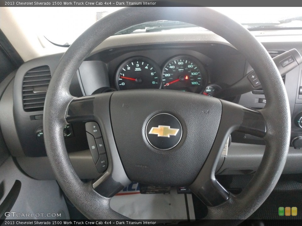 Dark Titanium Interior Steering Wheel for the 2013 Chevrolet Silverado 1500 Work Truck Crew Cab 4x4 #138743394