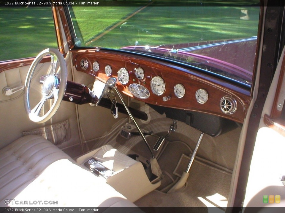 Tan Interior Dashboard for the 1932 Buick Series 32-90 Victoria Coupe #138744492