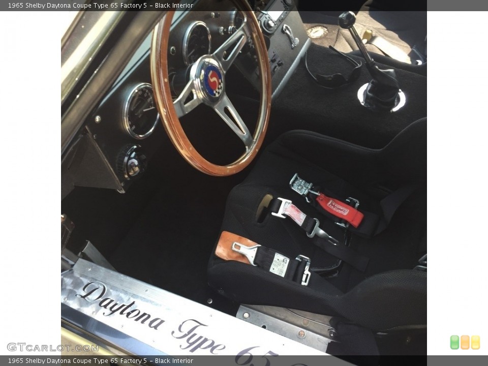 Black 1965 Shelby Daytona Coupe Interiors