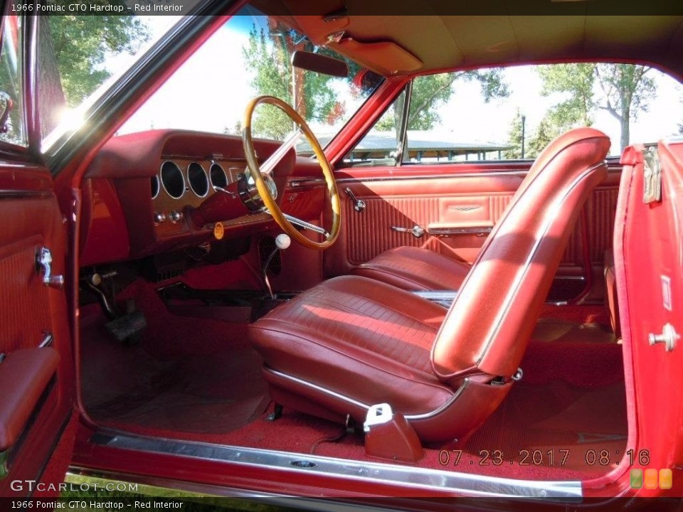 Red 1966 Pontiac GTO Interiors
