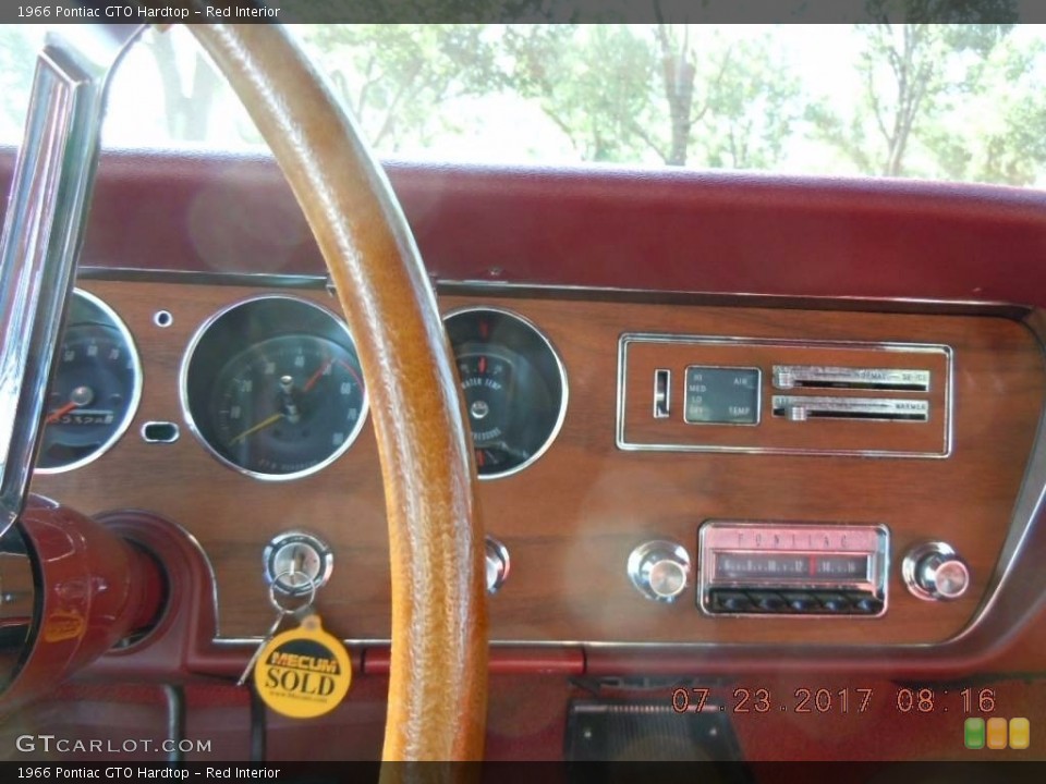 Red Interior Dashboard for the 1966 Pontiac GTO Hardtop #138746826