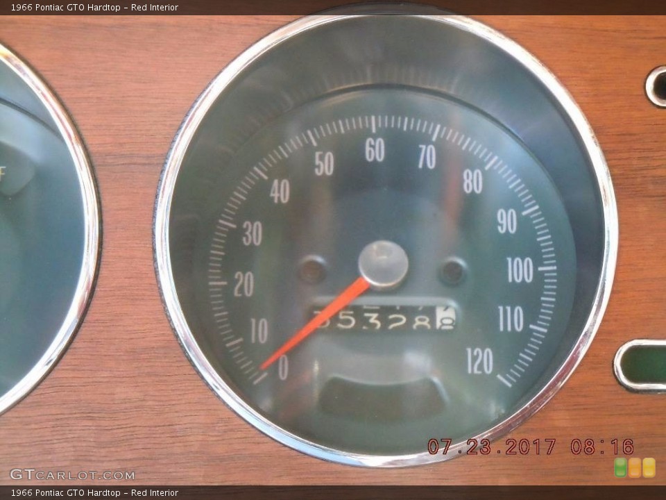 Red Interior Gauges for the 1966 Pontiac GTO Hardtop #138746844