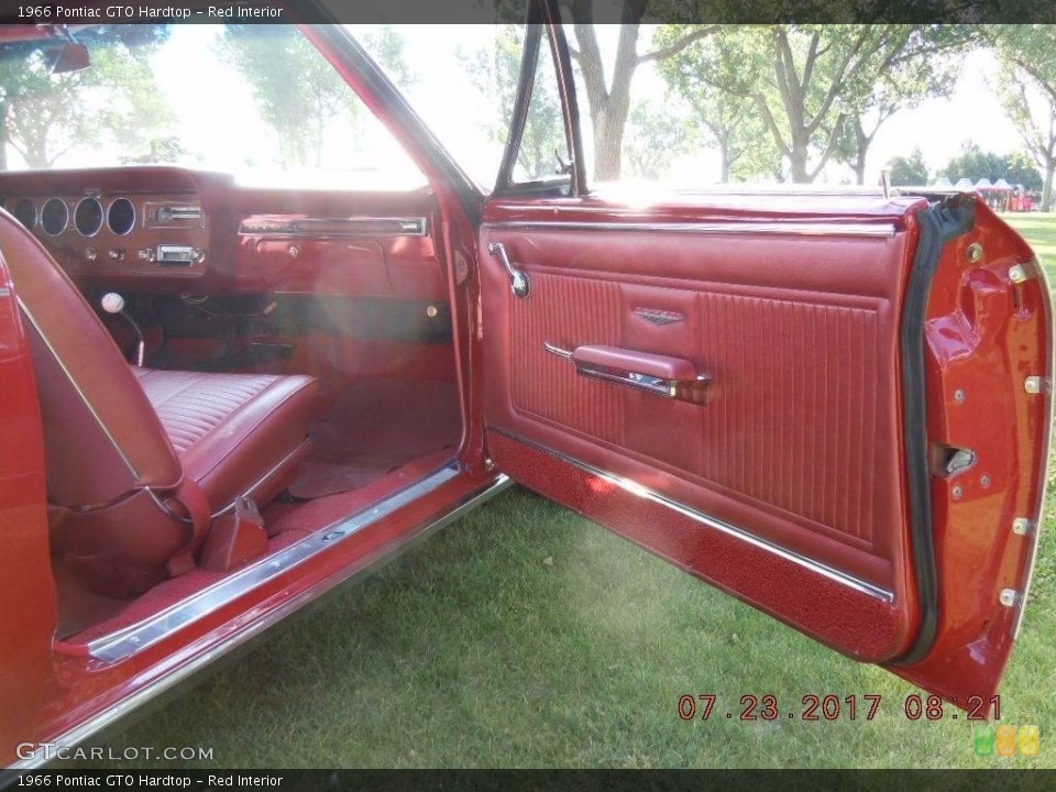 Red Interior Door Panel for the 1966 Pontiac GTO Hardtop #138746877