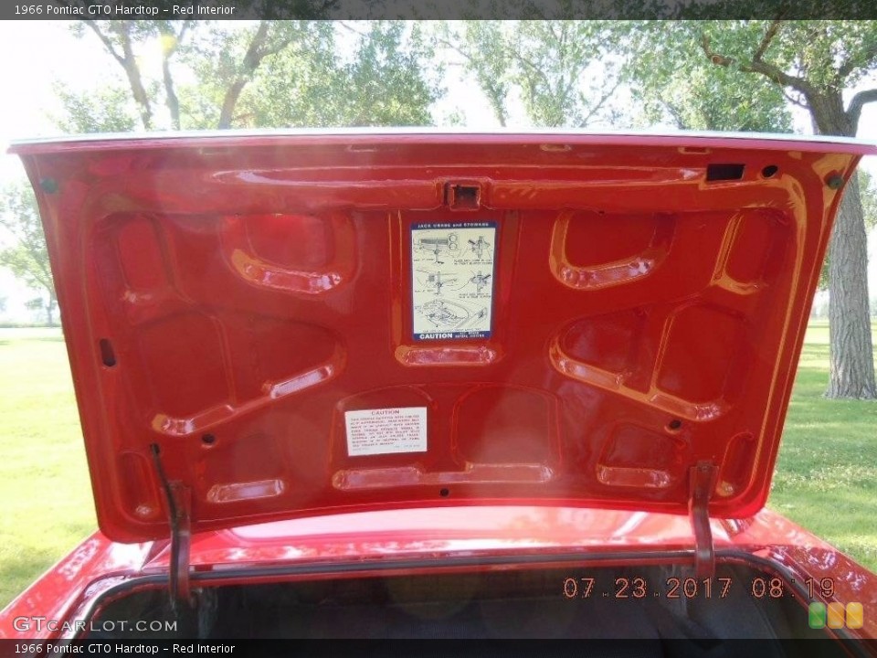 Red Interior Trunk for the 1966 Pontiac GTO Hardtop #138746991
