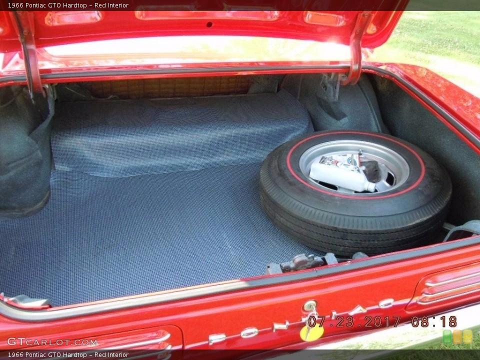 Red Interior Trunk for the 1966 Pontiac GTO Hardtop #138747012