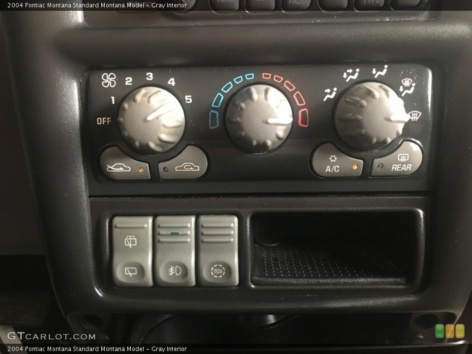 Gray Interior Controls for the 2004 Pontiac Montana  #138749511